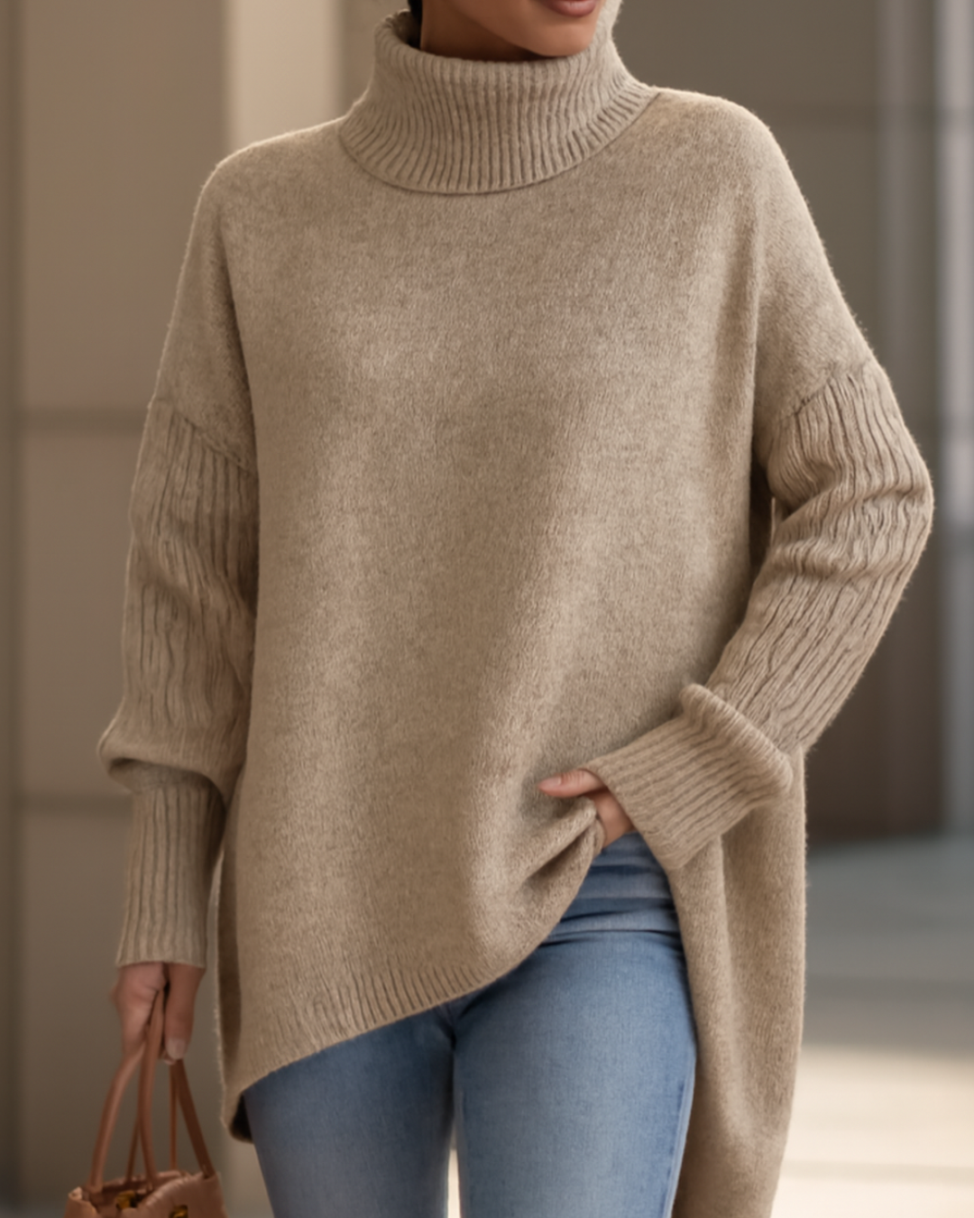 FENELLA | LONG TURTLENECK SWEATER