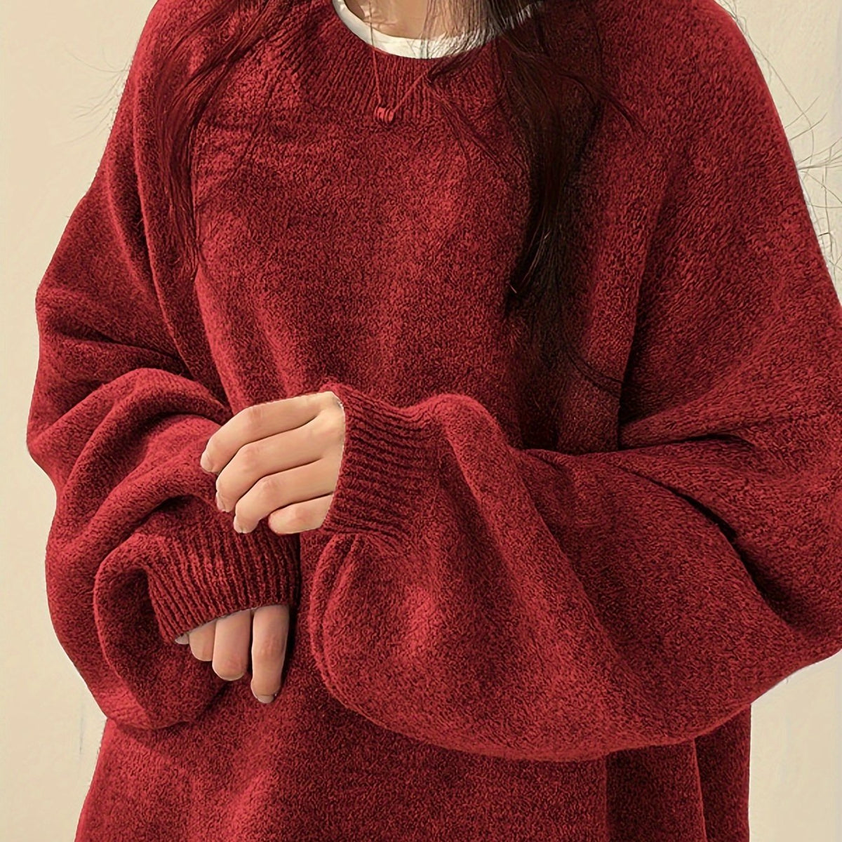 EVERLIGHT | SPLIT DETAIL CASUAL SWEATER