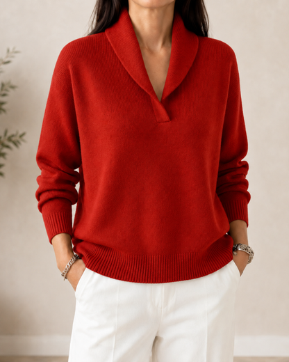 Clarissa | V-Neck Knit Sweater