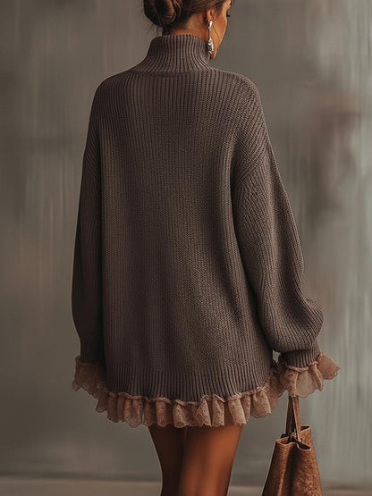 Nina | Ruffled Knit Dress