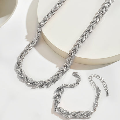 ELEGANT RHINESTONE FISH TAIL SET