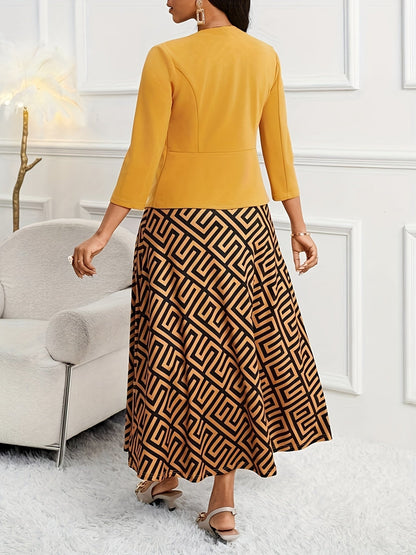 AMELIE LANE | PRINTED BELTED TWO-PIECE SET