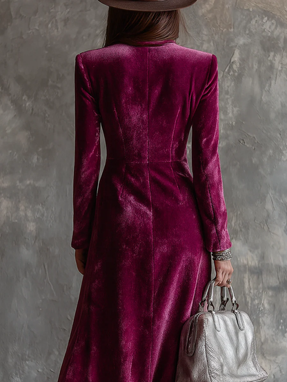 Amelia | Velvet Blazer Dress