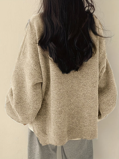 EVERLIGHT | SPLIT DETAIL CASUAL SWEATER