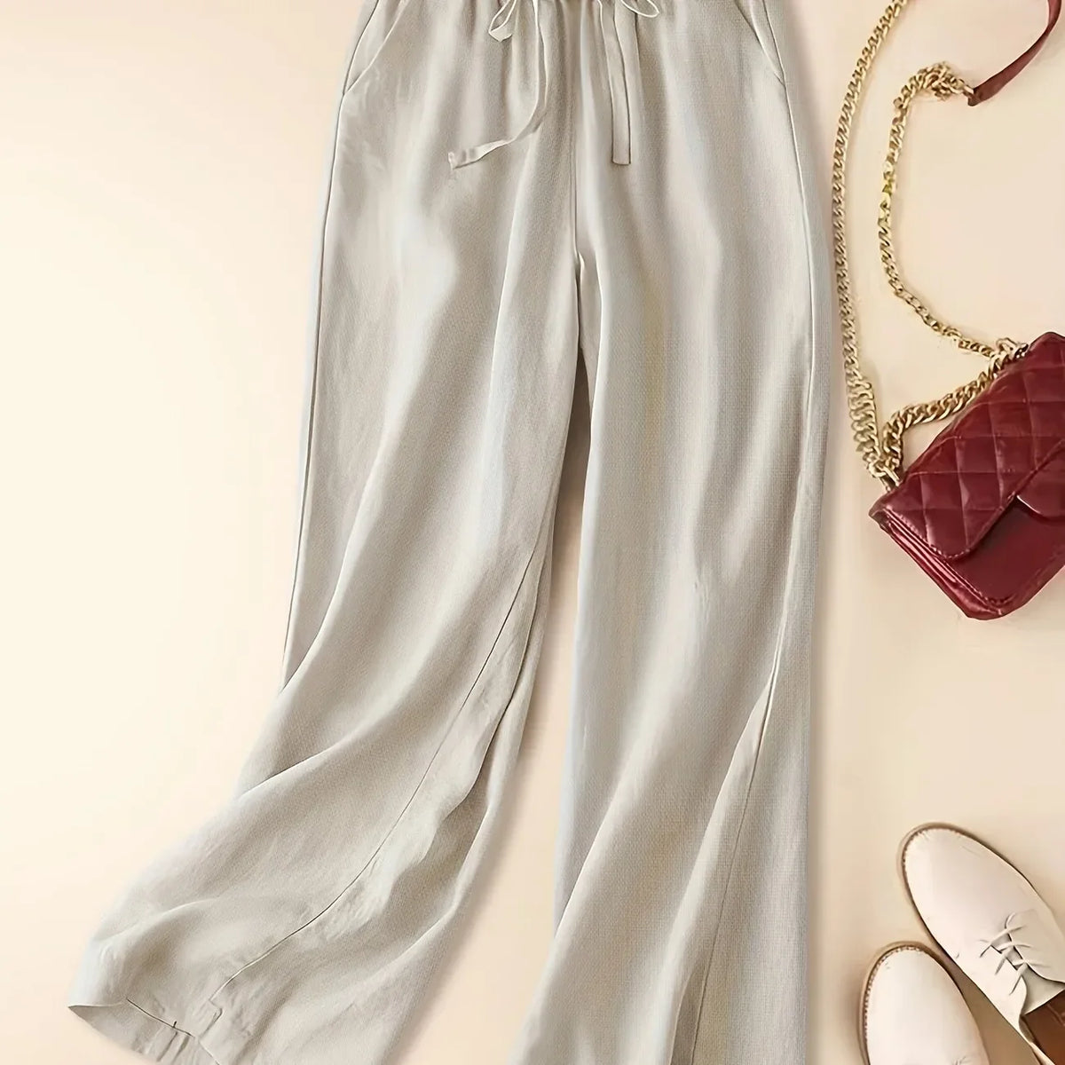 IMARA | WIDE-LEG DRAWSTRING TROUSERS