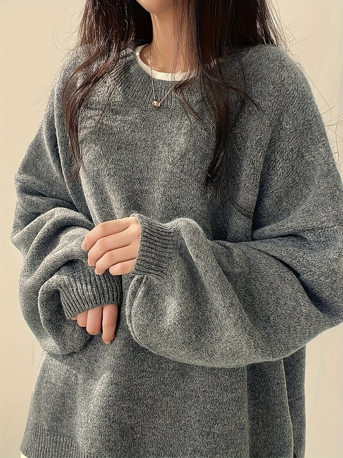 EVERLIGHT | SPLIT DETAIL CASUAL SWEATER