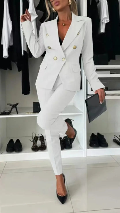 ELENORE | DOUBLE-BREASTED BLAZER SUIT