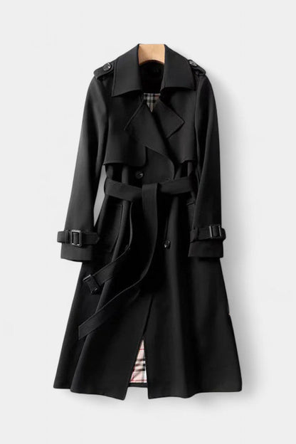 Guinevere | Double-Breasted Belted Trench Coat