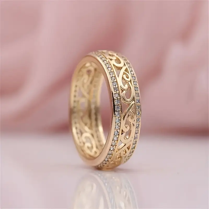 HOLLOW GOLD RING