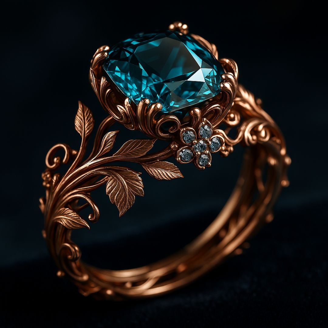 GREEN CRYSTAL RING